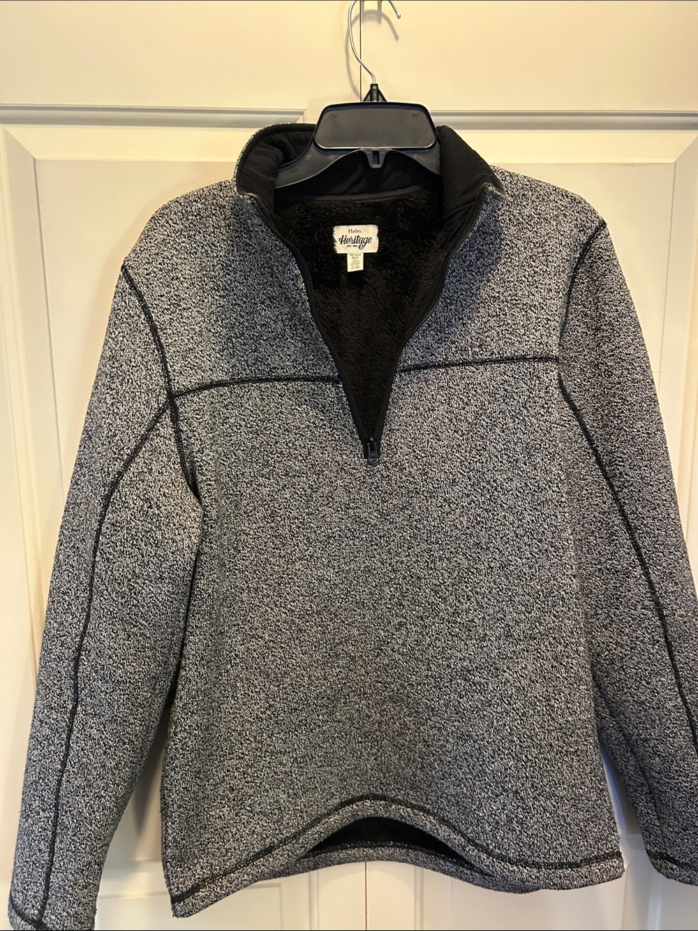 Hatley Heritage™ Men’s Gray Half-Zip Fleece Sweater